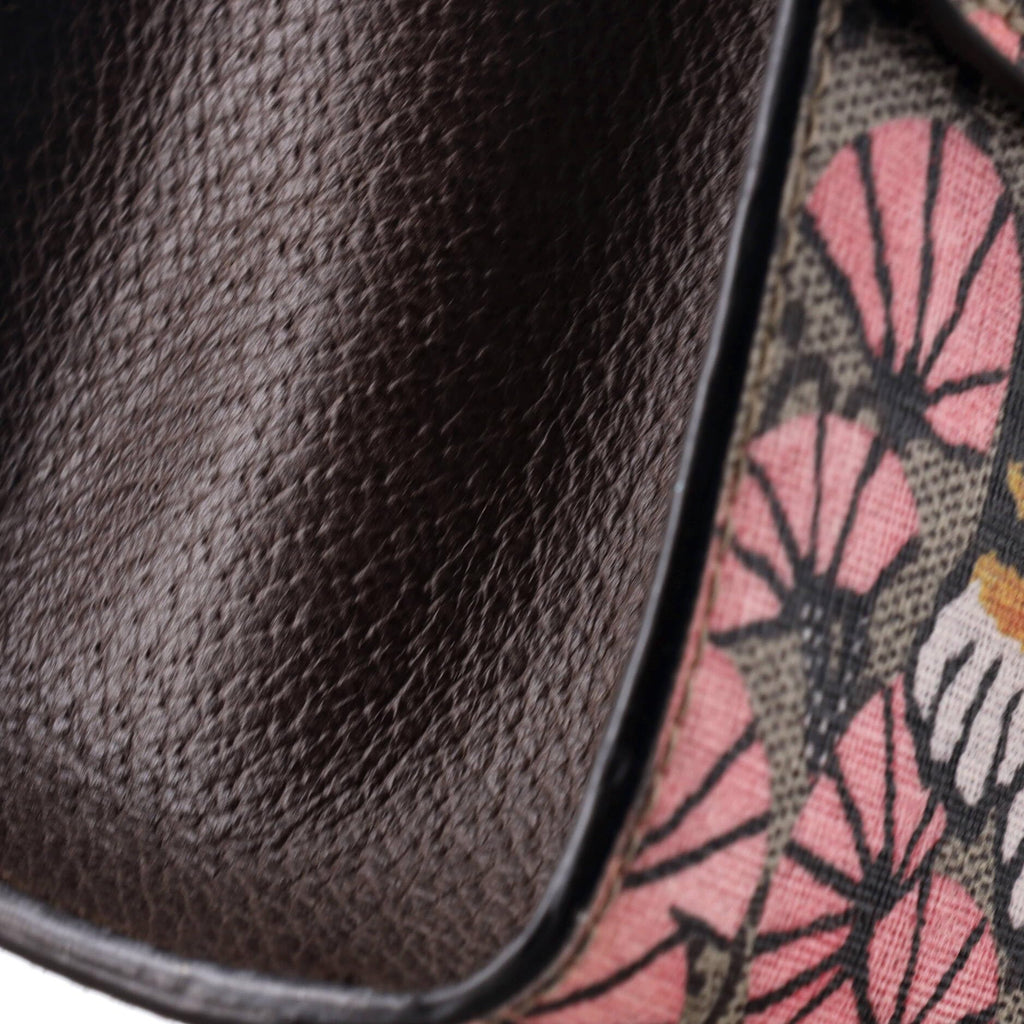Pre-Loved Small Brown Printed Canvas Shoulder Bag