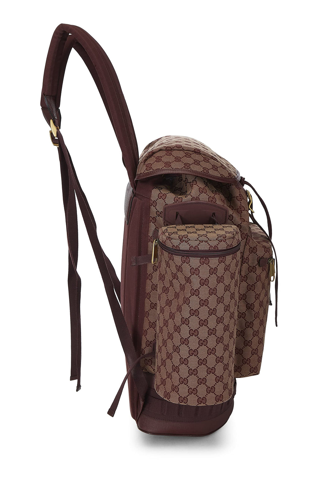 Pre-Loved Burgundy Monogram Canvas Hiking Backpack