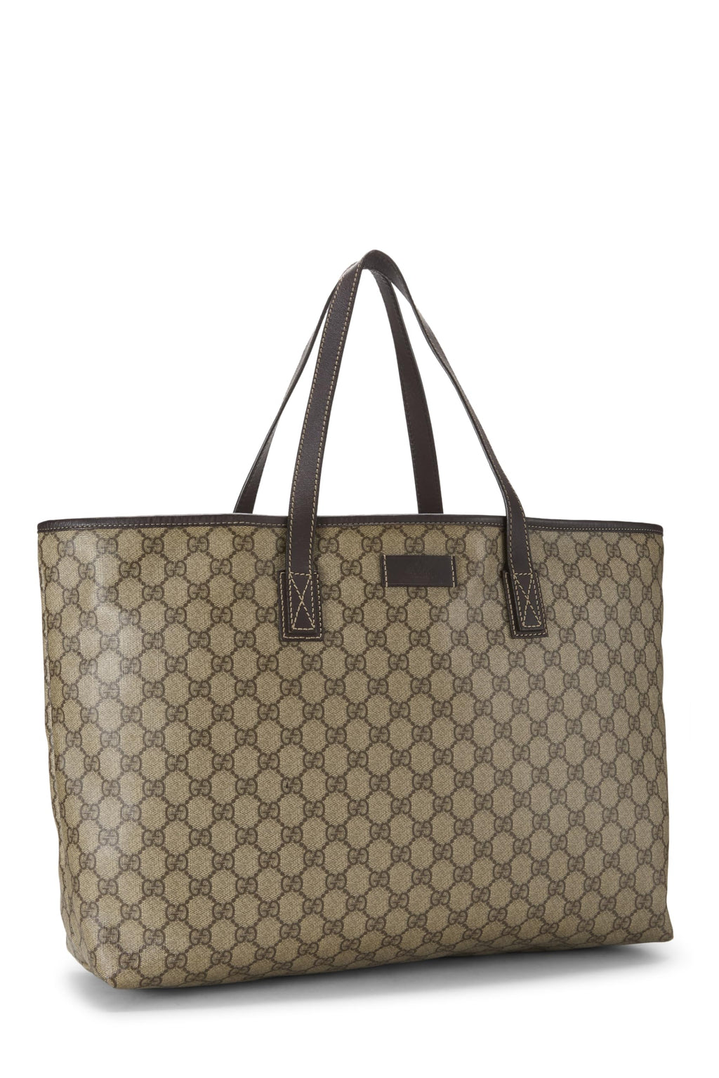 Pre-Loved Large Brown Monogram Canvas Tote Bag
