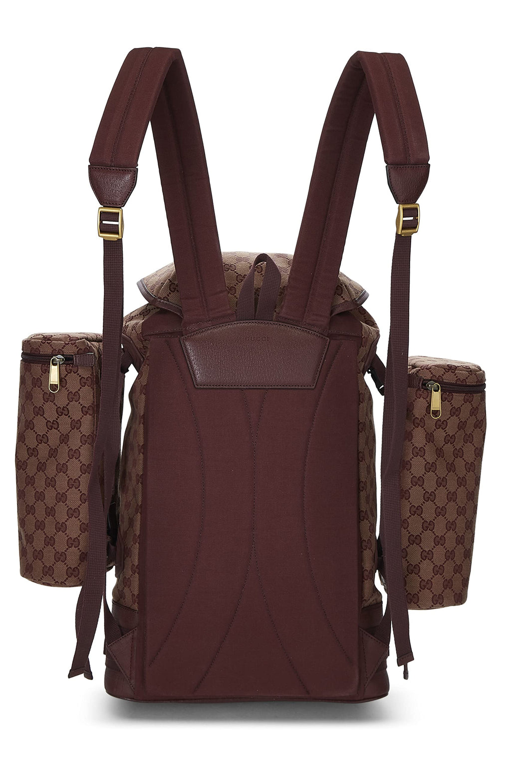 Pre-Loved Burgundy Monogram Canvas Hiking Backpack