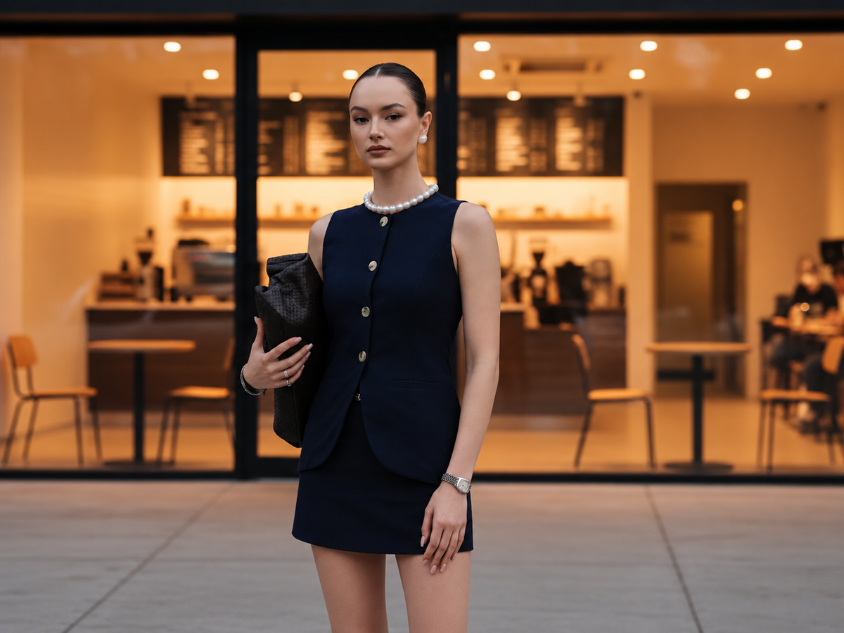 Velloura modern wardrobe editorial